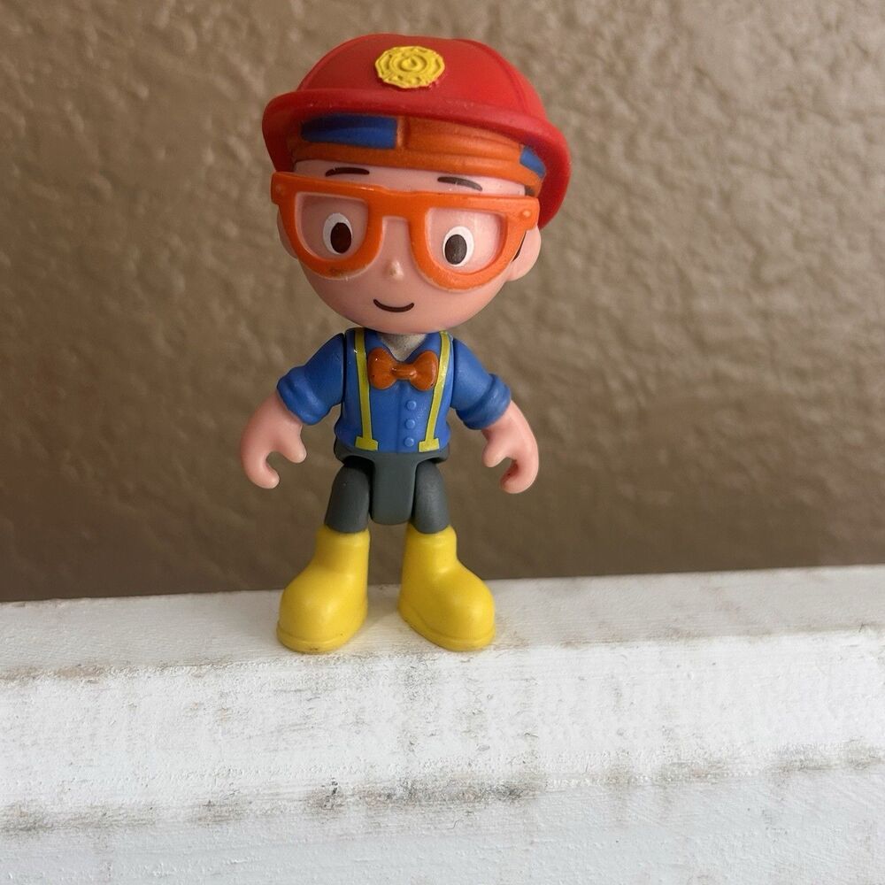Circus nerd blippi glasses guy bendy toy figure 2019 Kideo Jazwares 2.5" tall